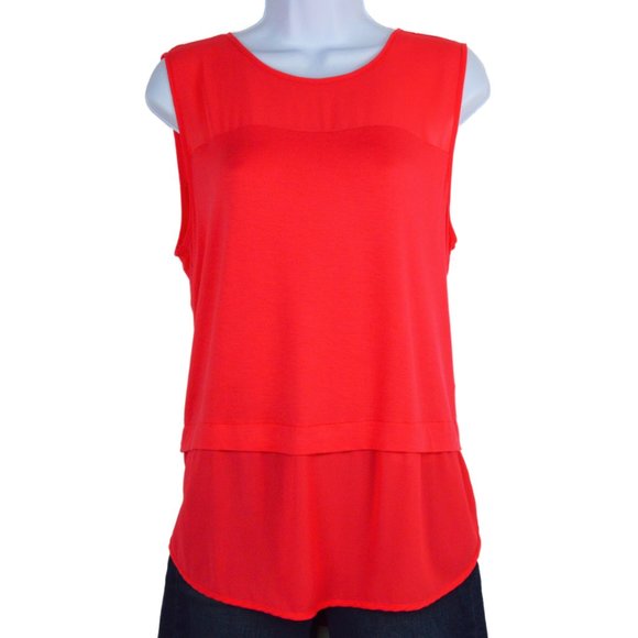 Michael Kors Tops - NWT Michael Kors Sleeveless Sheer Detail Blouse L